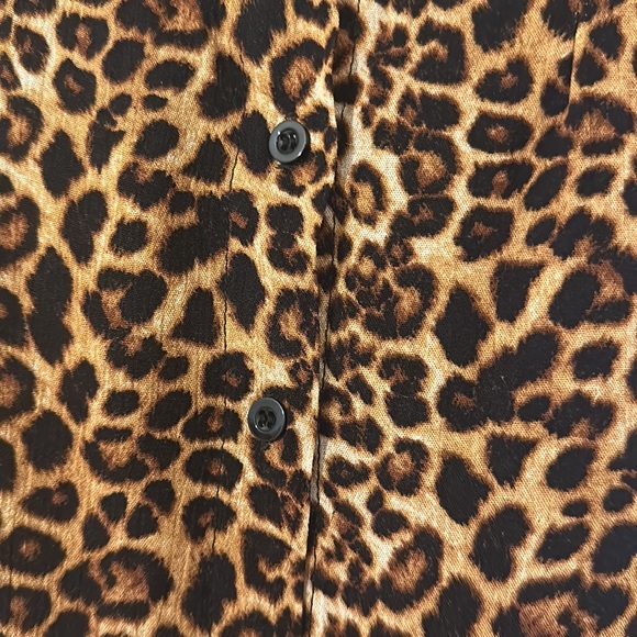 Leopard print midi skirt fully lined - Picture 2 of 4
